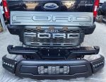 Matte Black Front Grill Grille Fit For Ford F150 Raptor -2023-2021 With Led light - *Rivet Style Black Wheel Fender Flares Cover For 2023-2021- F150- Raptor- Branded New Condition - Image 5