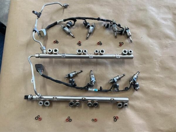 4e0d694d-6244-4d21-bacf-31e7196f4bf0-600x450-1 2018-2023 Mustang GT 5.0L direct injection fuel rail + injectors – Complete OEM set, ready for your build!