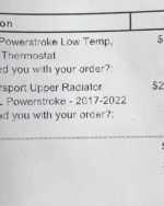 2017-2023 Ford F250 6.7 Powerstroke Upper Radiator Hose kit & Low Temp High Flow Thermostat - Image 2