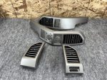 F250 2017-2022 Gray LH RH Center Dash Heat AC Air Vent Insert Trim Panel Set OEM