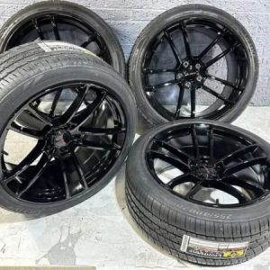 20x9.5 20x11 GLOSS BLK SRT HELLCAT WHEELS TIRES CHARGER CHALLENGER RED EYE 392