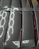 Super Snake Hood Mustang 2018 2023 MP concepts super snake hood 2018 2023in Ruby Red with carbon fiber air intakes - Image 8