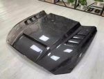 Mustang Ford GT style vented Real Carbon Fiber Hood - Image 2