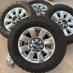 F250 Platinum Wheels On 35” Like New Toyo At3 No sensors, comes with lugs and tires are like néw 35/12.50/20 toyo open country at3