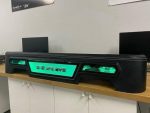 Under seat enclosure box for Ram we just wrapped in black leather to match the truck interior Outfitted with two 13tw5 JL Audio woofers, Ram logo and RGB light - Image 2