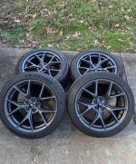 2015+ Ford Mustang PP2 Wheels & Tires for sale. Front Wheel Size: 19x10.5 Front Tires: 255 40 19 Rear Size: 19x11 Rear Tires: 275 40 19