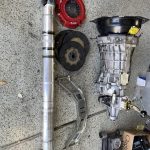 Foxbody Viper spec T56 6speed Conversion kit quick time Bell housing pro 5.0 shifter 26 spline input shaft Crossmember energy suspension mount and Aluminum driveshaft McLeod RST twin disk clutch