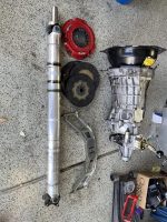 Foxbody Viper spec T56 6speed Conversion kit quick time Bell housing pro 5.0 shifter 26 spline input shaft Crossmember energy suspension mount and Aluminum driveshaft McLeod RST twin disk clutch