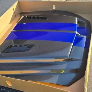 j7 paint ( metallic Gray) ram air hood fits 2015_2017 s550s