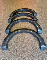 2021-2025 Ford F-150 Fender Flares - Set of 4 - Carbonized Gray" - Image 2