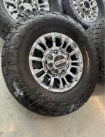 18in OEM f350 king ranch  35x12.50r18 Toyo open county at3 tires  Wheels are 18in OEM wheels off a 2022 ford f350 king ranch package. - Image 8