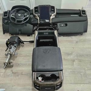 DODGE RAM 2500 LARAMIE DASH, STEERING COLUMN, CENTER CONSOLE, STEREO, CLUSTER, AIRBAG.