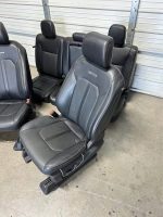 2017-2024 FORD F150 F250 F350 F450 FRONT & REAR SEATS PLATINUM BLACK LEATHER - Image 3