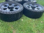 2018 Dodge Ram 2500 8 lug black 20” wheels & tires. 2018 Dodge Ram 2500 20” Wheels in great shape.  The tires have low tread, 33x12.5x20. - Image 8