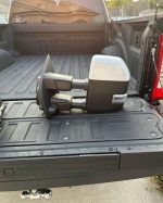 Tow mirrors for a 2015-2020 F250/f350 Caps currently on there are painted star white metallic.. - Image 3