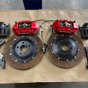 2015-2022 Mustang GT Shelby Brembo 4- Piston Rear Brake Kit (Red) Super Snake