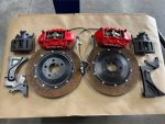 2015-2022 Mustang GT Shelby Brembo 4- Piston Rear Brake Kit (Red) Super Snake