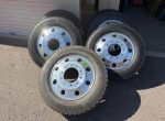 F450 wheels and tires. They came off a 2025 and have less than 200 miles on them.