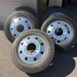 F450 wheels and tires. They came off a 2025 and have less than 200 miles on them.