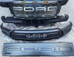 Matte Black Front Grill Grille Fit For Ford F150 Raptor -2023-2021 With Led light - *Rivet Style Black Wheel Fender Flares Cover For 2023-2021- F150- Raptor- Branded New Condition - Image 4