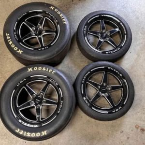 VMS racing wheel drag setup  Will fit 2005-2023 mustang, wheels are in like new .