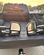 Tow mirrors for a 2015-2020 F250/f350 Caps currently on there are painted star white metallic.. - Image 6