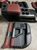 2017–2019 Ford Super Duty Platinum Interior, Red/Dark Marsala - Image 6