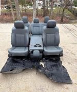 2011-2016 ford f250 and f350 super duty complete set of front and rear seats with center console available for sale in perfect condition