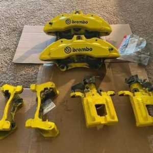 Yellow Brembo Brakes Front & Back Calipers