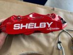 2015-2022 Mustang GT Shelby Brembo 4- Piston Rear Brake Kit (Red) Super Snake - Image 9