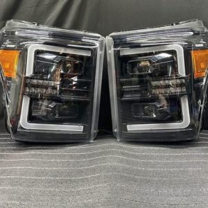 2011 - 2016 F250 F350 Headlights Black Full LED NEW