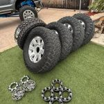Ford super duty platinum wheels nitto 38s  Set of ford super duty platinum wheels  5 wheels 5 tires