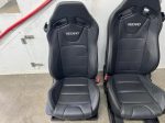 2015-2017 Mustang GT Black Leather Recaro Seats Front Rear - Image 7