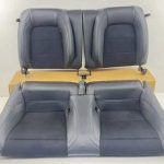 Ford Mustang Dark Horse Rear Seat Set Lower And Upper Leather Black Oem