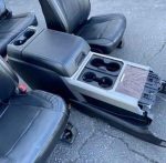 Front and rear heated AC seat leather with flore center console fits 2017-2020 Ford F150 F250 F350 F450 - Image 4