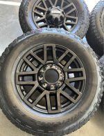 20in OEM ford f350 lariat blackout wheels 275/65/20 Goodyear wrangler a/t tires  Wheels are 20in OEM wheels off a 2022 ford f350 lariat blackout package. - Image 9