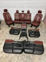 2017–2019 Ford Super Duty Platinum Interior, Red/Dark Marsala
