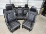 2019-2023 dodge ram 1500 black leather laramie crew cab front and rear seats