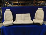 Mustang White leather 99-04 convertible seats - Image 2