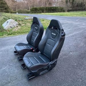 2015-2017 Ford Mustang GT Coupe Front Set OEM Recaro Racing Leather Seats