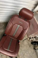 2017–2019 Ford Super Duty Platinum Interior, Red/Dark Marsala - Image 10