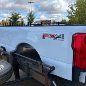 2 × 8 ft Ford F350 box takeoffs, new body style. 1 tailgate and bumper, one does not have the tail lights.