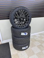 New 22x10 TIS Offroad Black/Milled Wheels 6x135 F-150 with 33x12.50R22 ATX850 Tires.