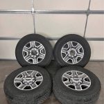 18in OEM Ford f350 superduty wheels  275/70/18 Bridgestone dueler all terrain tires  Wheels are 20in OEM wheels off a 2025 ford f350 superduty.