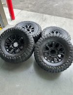 18in OEM f350 tremor wheels  38x13.50r18 Toyo open country m/t tires  Wheels are 18in OEM wheels off a 2022 ford f350 super duty, tremor package.