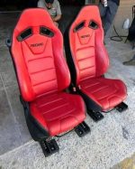 S550 Red Recaro Seats - Image 5