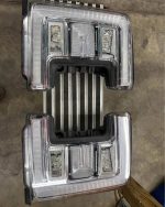 2018 F250 Platinum Grill and Headlights. LED headlights. - Image 2