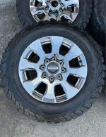20” OEM Ford f250 king ranch wheels 275/65/20 BFG KO2 all terrain tires  Wheels are 20in OEM wheels off a 2022 ford f350 king ranch package. - Image 6