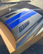 j7 paint ( metallic Gray) ram air hood fits 2015_2017 s550s - Image 3