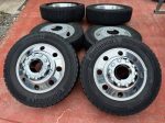 NEW Ford Platinum Plus F450/F550 19.5” wheels and 225/70/19.5” Continental tires, 100% tread.